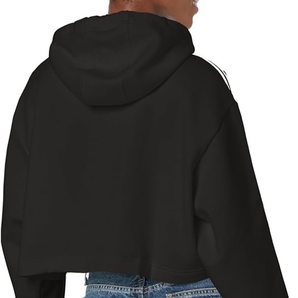 adidas Originals Women's Short Crop Hoodie - Picture 3 of 5